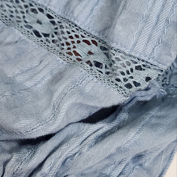 Free people follow your heart peasant blouse crop top sz large embroidery - Picture 4 of 12